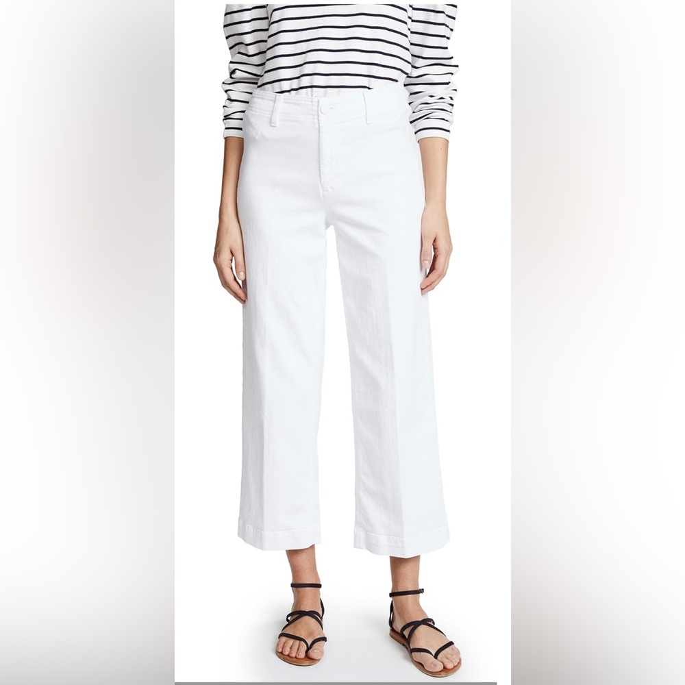 Paige Nellie Culotte Jeans in Crisp White